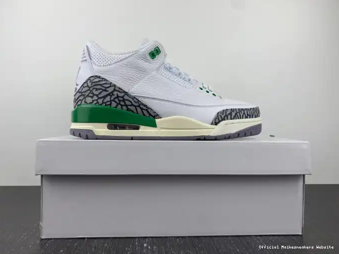 Official Maikesneakers Lucky CK9246-136 (W) Retro Green 3 Jordan 0509